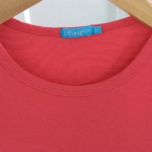 J. McLaughlin cap sleeve crew neck t shirt